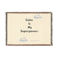 ADHD Calming Blanket | "Calm Is My Superpower" Cozy Throw for Relaxation & Self-Care