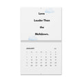 2026 ADHD Affirmaiton Minimal Wall Calendar — Clean Monthly Planner