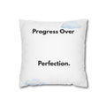ADHD Motivational Pillow | "Progress Over Perfection" Inspirational Throw for Neurodivergent Families
